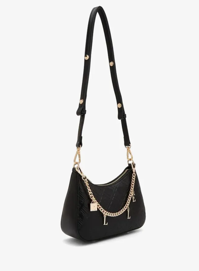 Monogram Embossed Crossbody Bag With Detachable Shoulder Strap – صورة 6