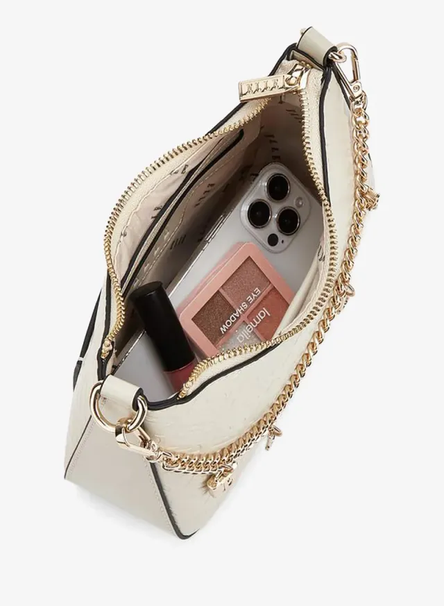 Monogram Embossed Crossbody Bag With Detachable Shoulder Strap – صورة 7