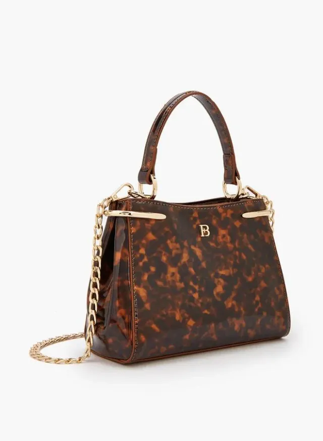Solid Crossbody Bag With Chain Strap – image 3
