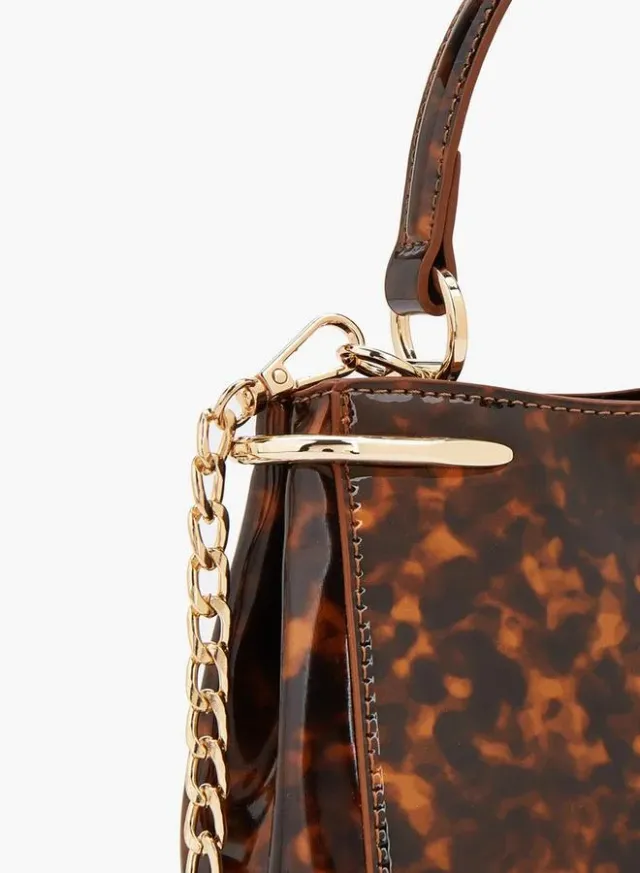 Solid Crossbody Bag With Chain Strap – image 4