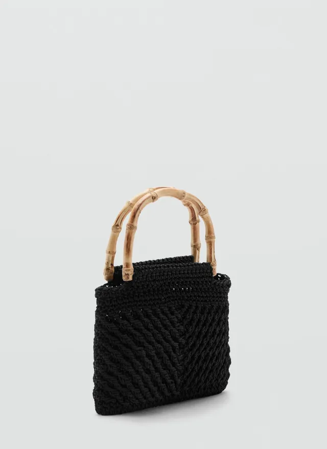 Bamboo Handle Handbag – صورة 2