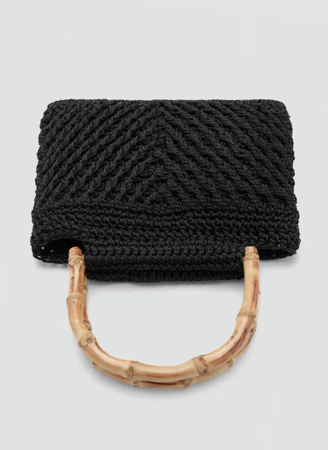 Bamboo Handle Handbag – صورة 3
