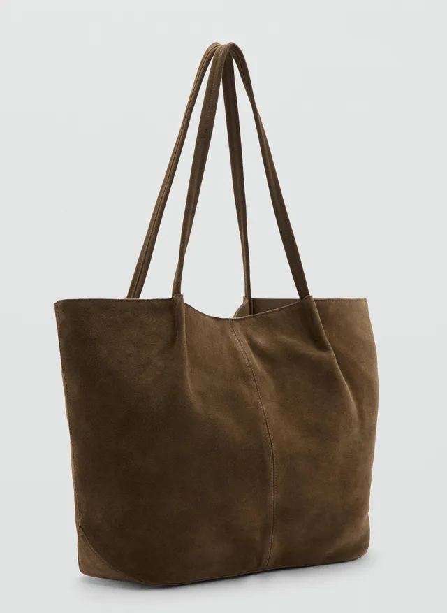 Suede Leather Shopper Bag – image 2