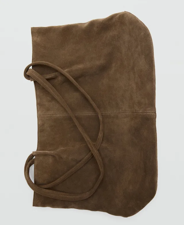 Suede Leather Shopper Bag – image 3