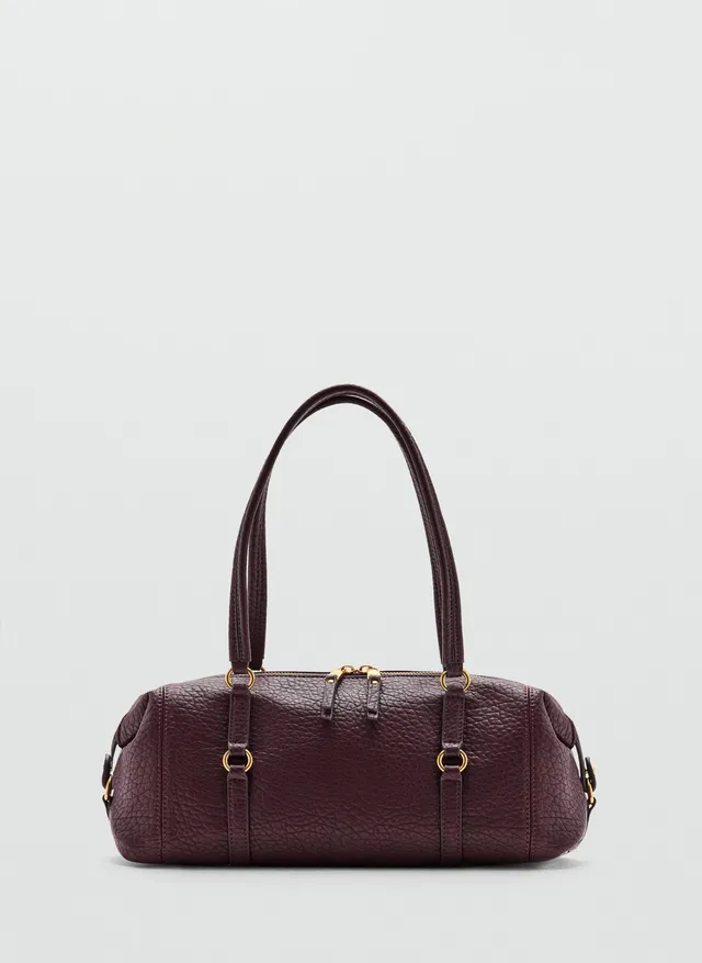 Faux-Leather Shoulder Bag