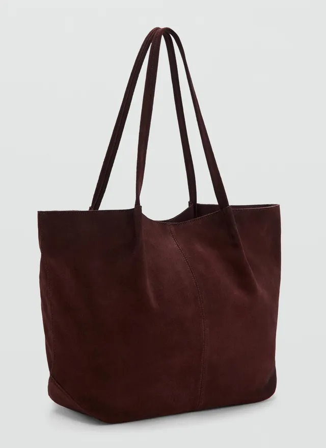 Suede leather shopper bag – image 2