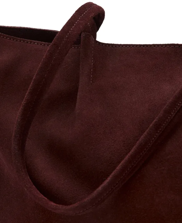 Suede leather shopper bag – image 3
