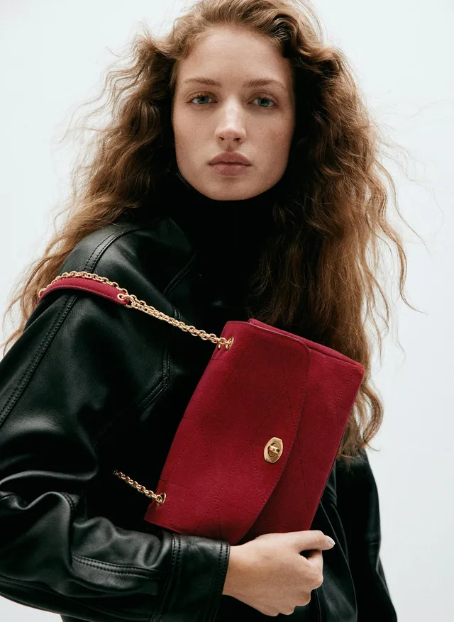 Small leather chain shoulder bag – image 6
