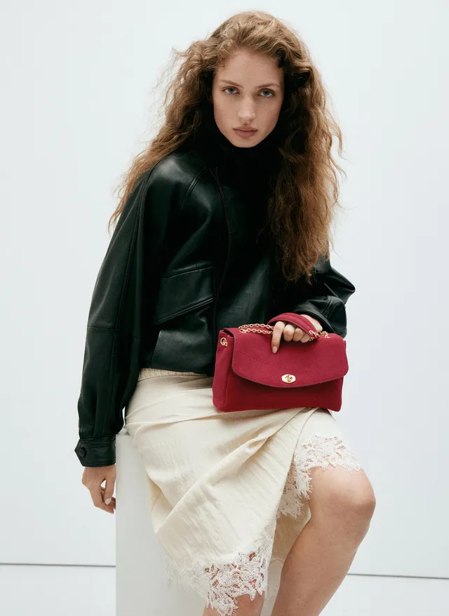 Small leather chain shoulder bag – image 7