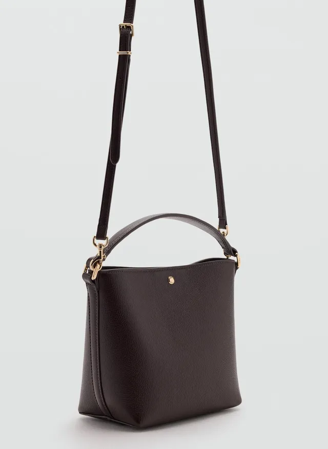 Faux-leather bucket handbag – image 2
