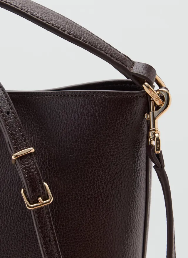 Faux-leather bucket handbag – image 3