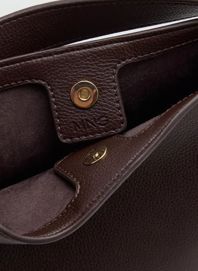 Faux-leather bucket handbag – image 4
