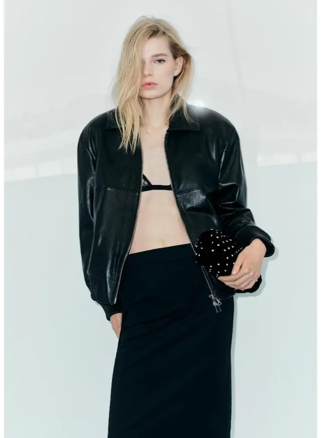 Velvet Clutch With Rhinestones – image 2