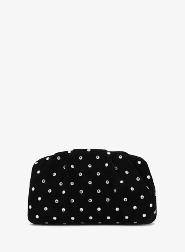 Velvet Clutch With Rhinestones – image 4