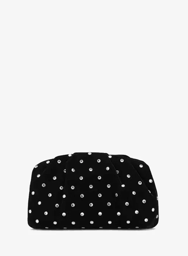 Velvet Clutch With Rhinestones – image 6