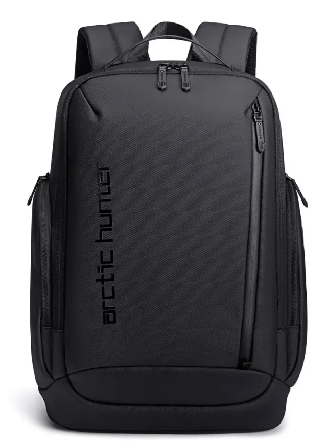 Anti-Theft Business Travel Laptop Backpack with USB Port Grey – image 3
