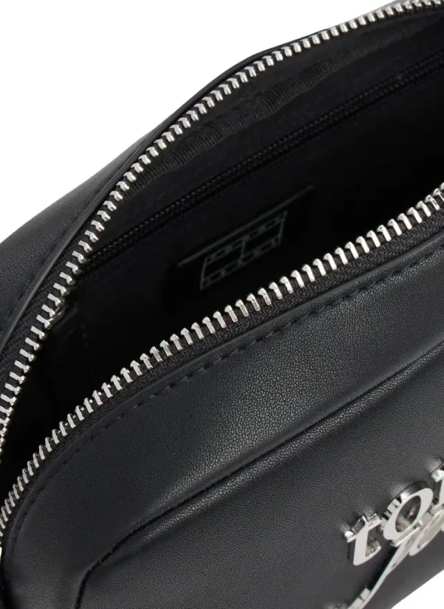Tommy Hilfiger Black Logo Camera Bag with Adjustable Strap – image 4
