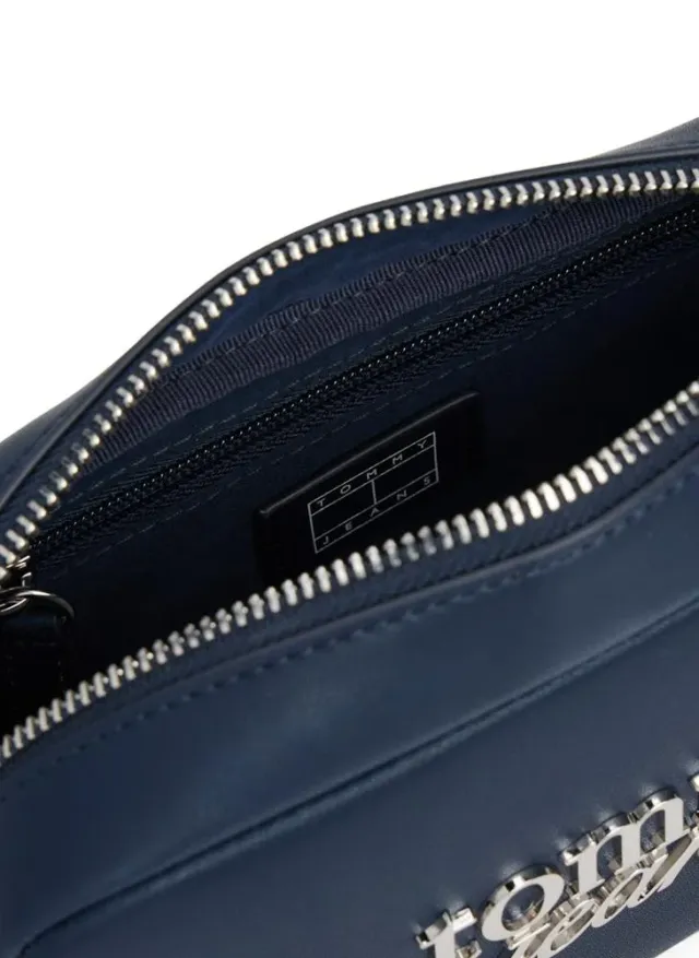 Tommy Hilfiger Black Logo Camera Bag with Adjustable Strap – image 4