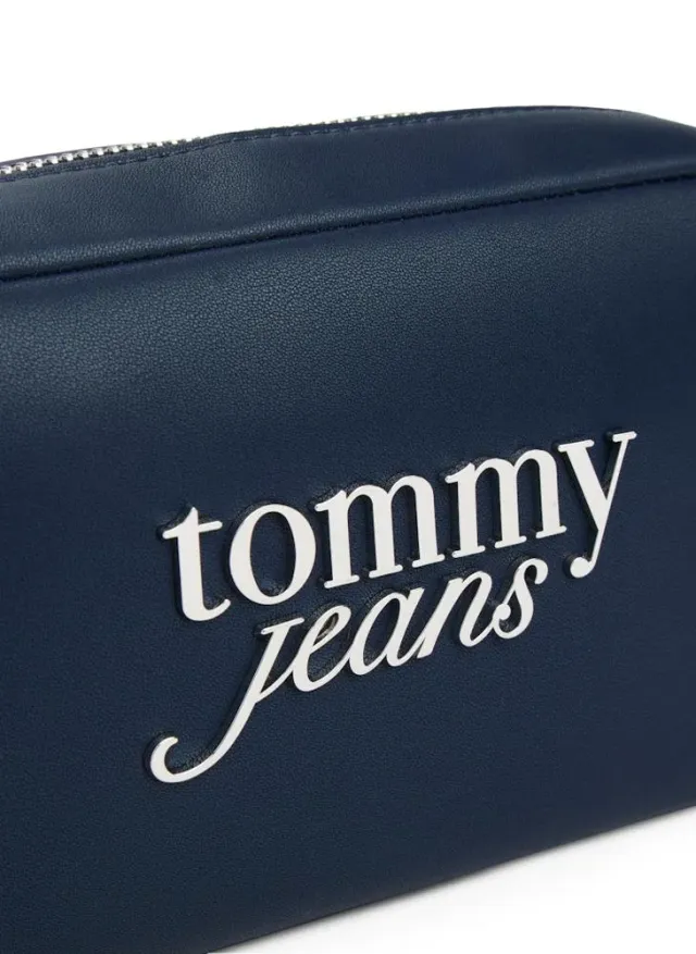 Tommy Hilfiger Black Logo Camera Bag with Adjustable Strap – image 5