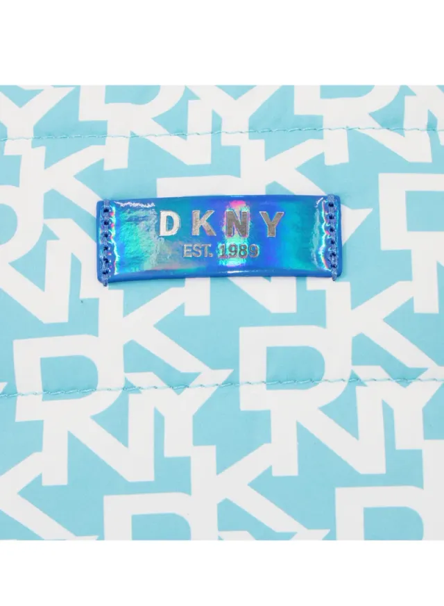 DKNY Signature Puffer Small Travel Cosmetic Bag, Ivory – image 2