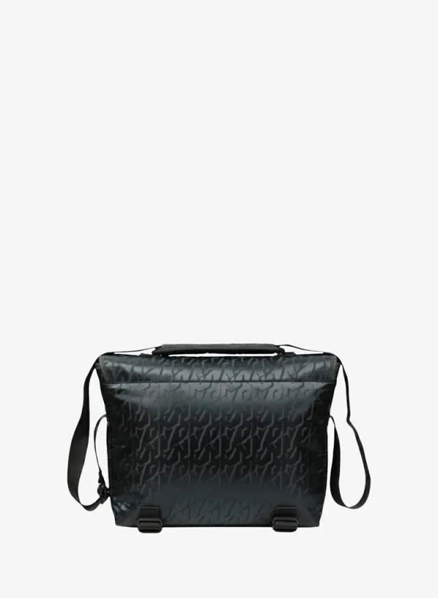 DKNY Men's Embossed Logo Crossbody Messenger Bag - Grey – image 2