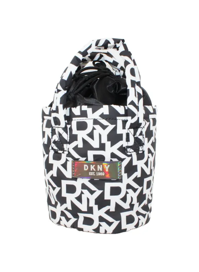 DKNY Signature Puffer Small Cosmetic Bag, Black