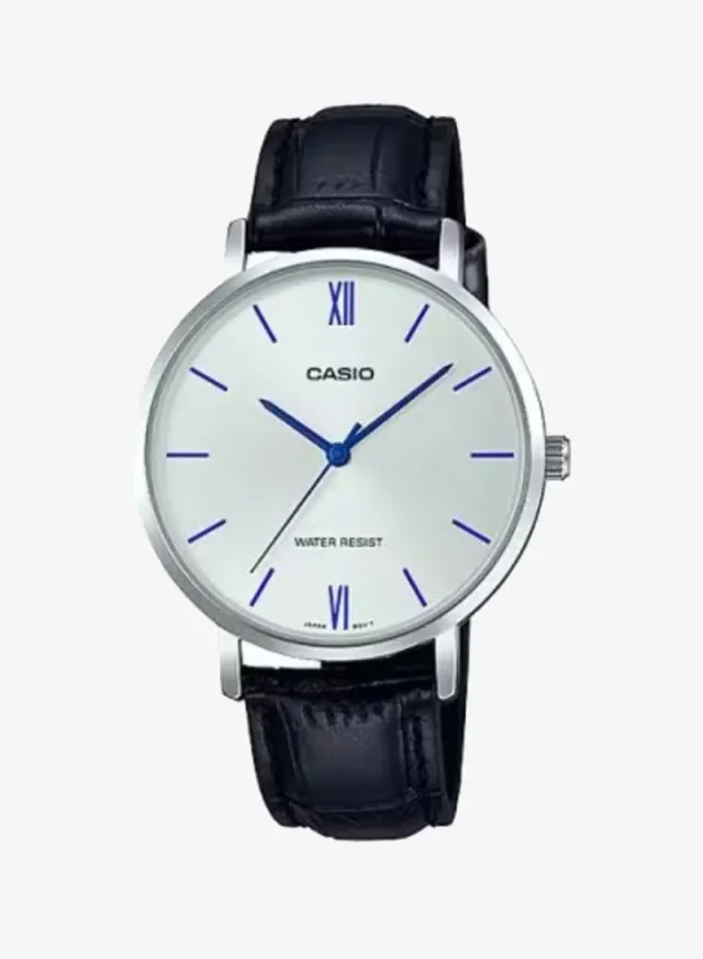 Women's LTP-VT01L-7B1 Leather Analog Watch White