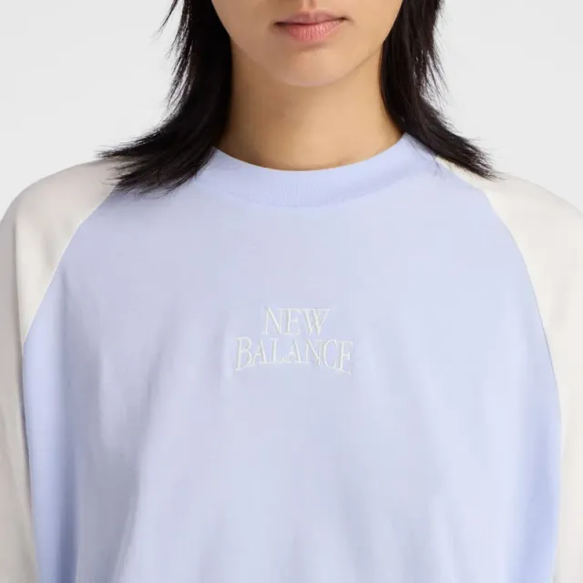 Linear Heritage Raglan T-Shirt Light Steel Blue – image 4