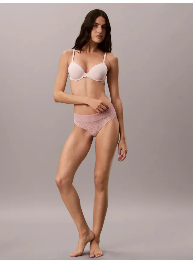 Icon Logo Lace Brazilian Briefs Slate Gray – image 6