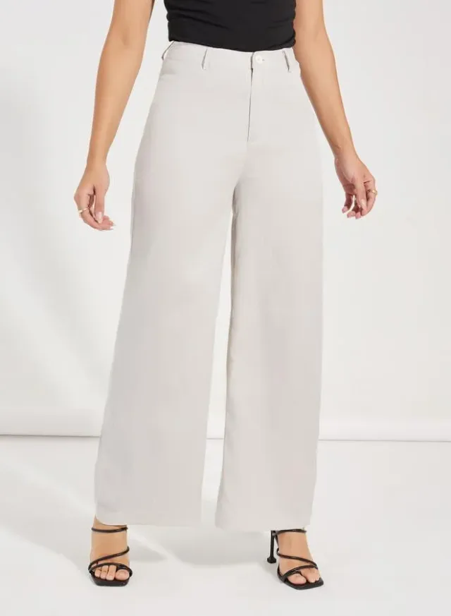 Styli Women's Black High-Rise Straight Leg Trousers – image 2