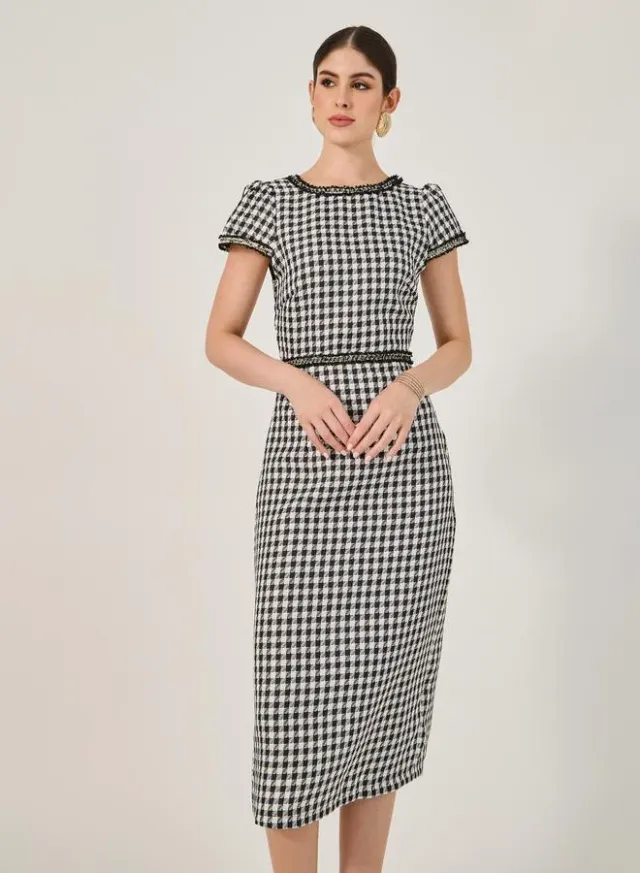 Sleeveless Sheath Dress White – image 3