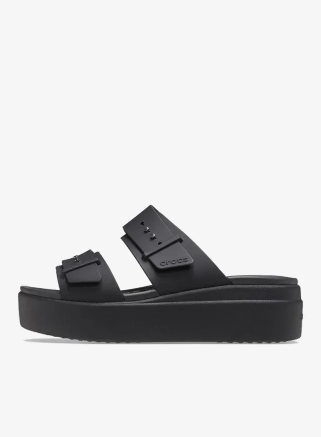 Crocs Women's Black Brooklyn Buckle Platform Sandals – image 2