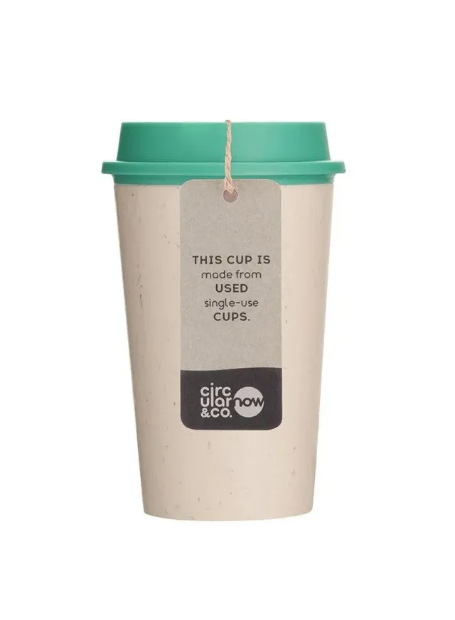Reusable Insulated Coffee Cup 12oz Made from Recycled Paper