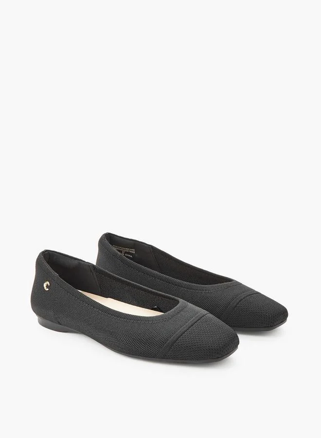 Women Textured Ballerina Shoes
