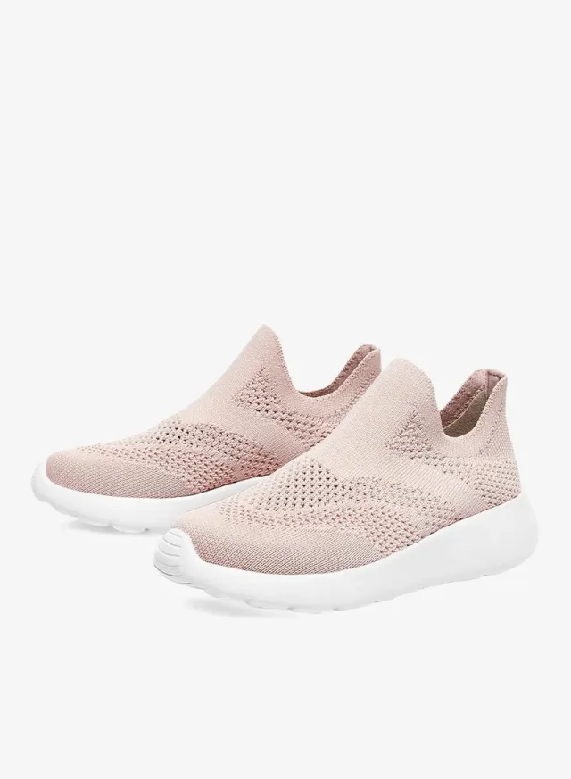 Flyknit Mesh Slip-On Sneakers with Memory Foam Insole – image 4