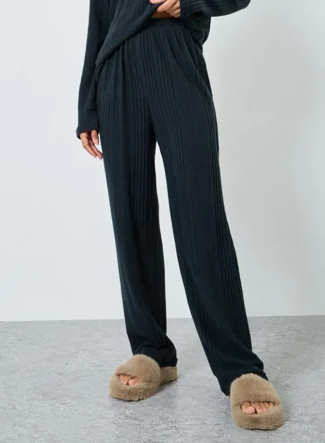 Chunky Rib Fleece Drop Shoulder Top and Pyjama Set – image 5