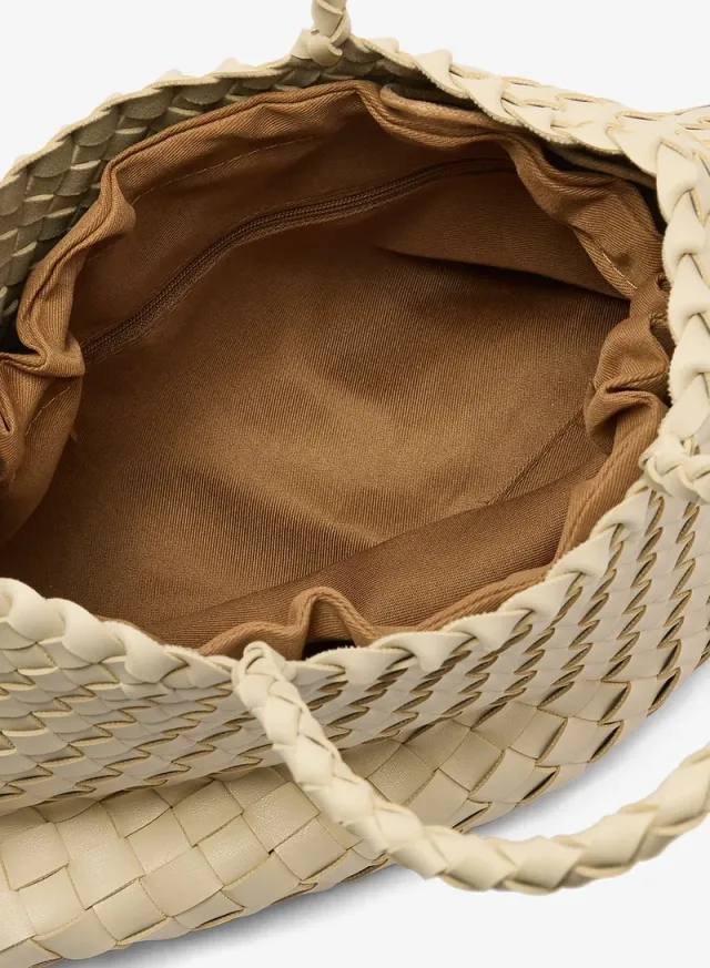 Woven Textured Detail Tote Bag – image 5