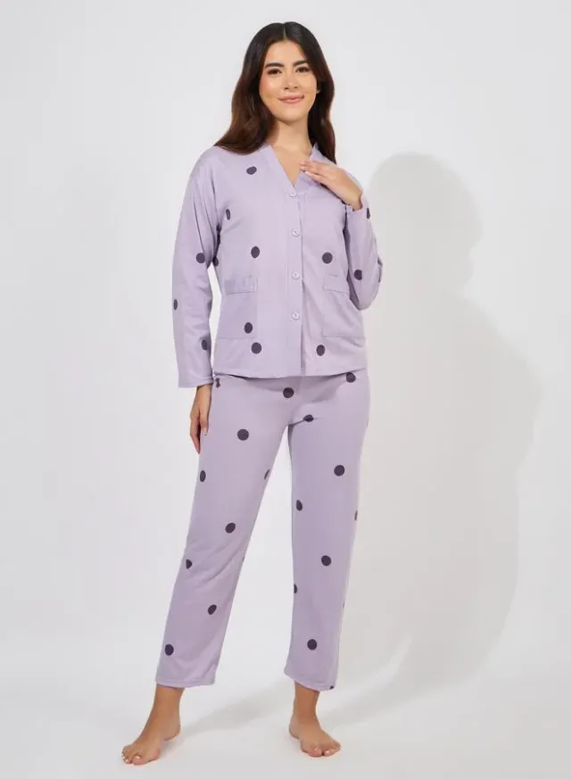 Bear Print Pajama Set
