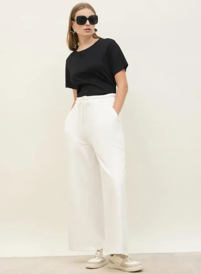 Straight Fit Pintuck Joggers