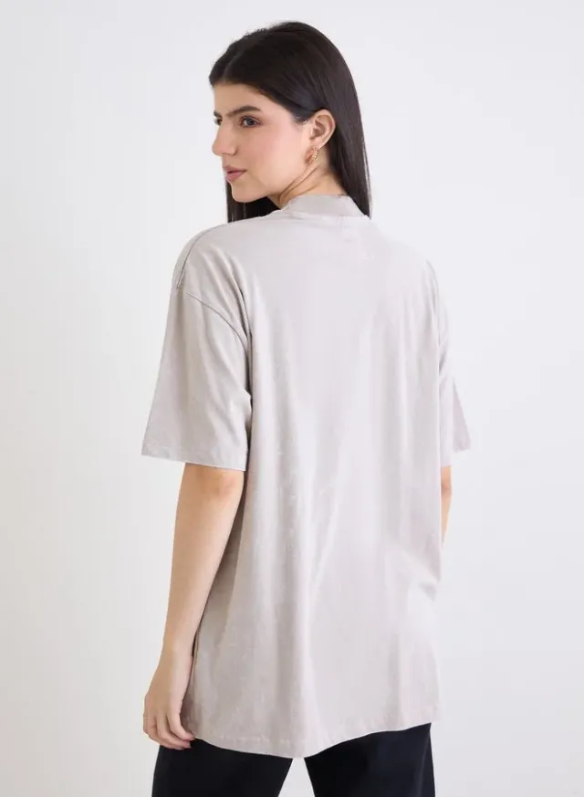 Styli Oversized Embroidered Cotton T-Shirt – image 5