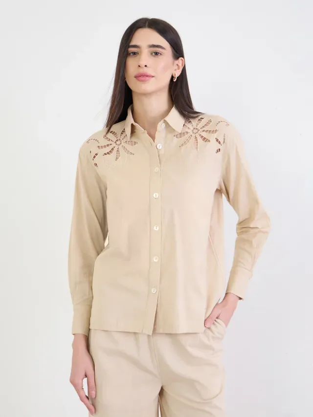 Oversized Striped Shirt – image 3