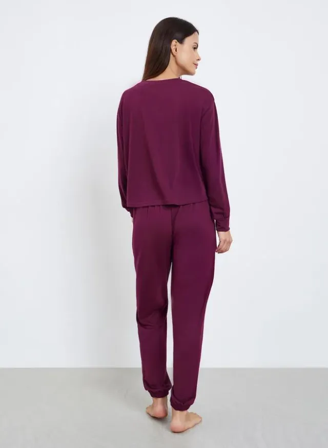 Relaxed Fit T-Shirt & Pyjama Set Grey – image 5