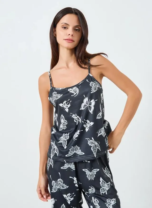 Tropical Print Cami Pyjama Set – image 4