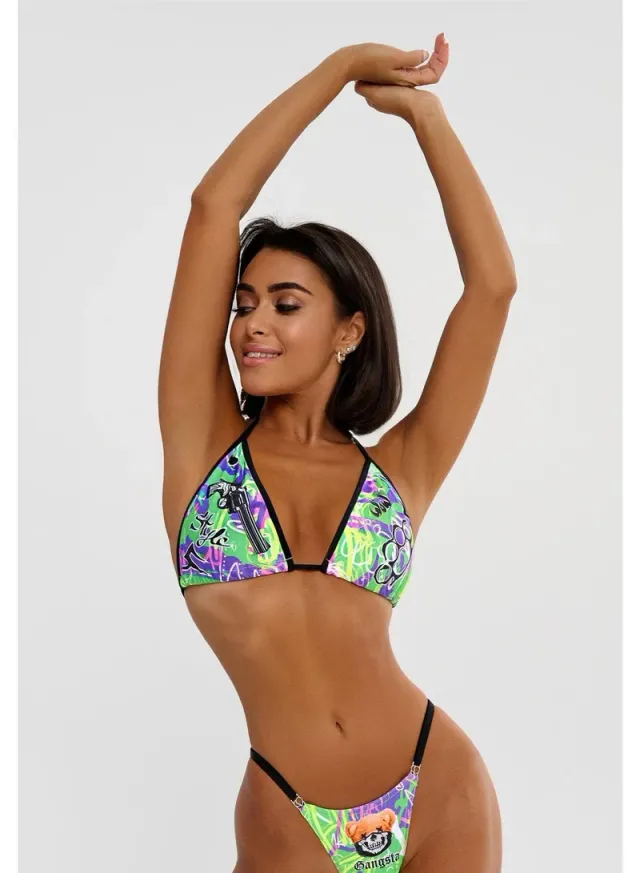 Bona Fide Women's Two-Piece Triangle Halter Bikini – image 2