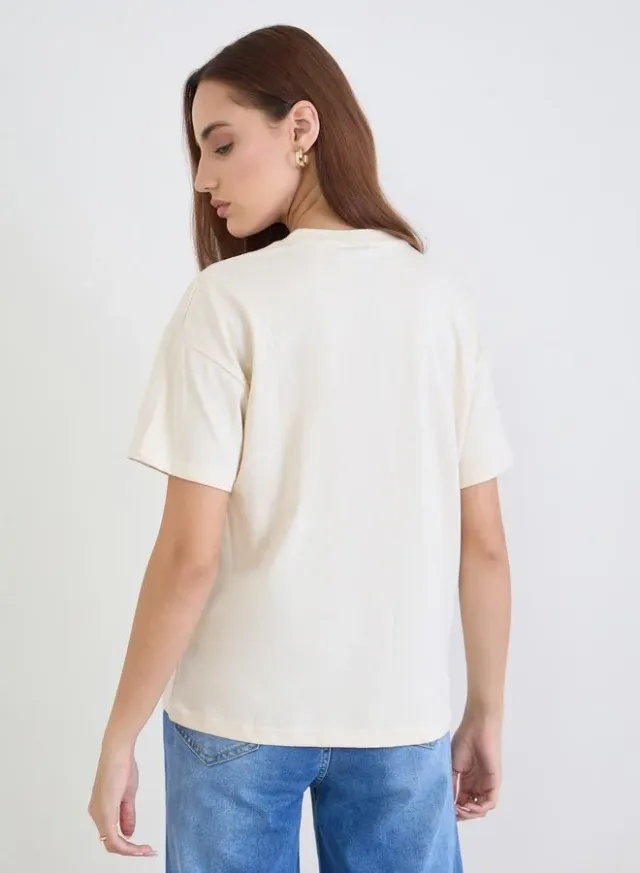 Boxy Embroidered T-Shirt – image 5
