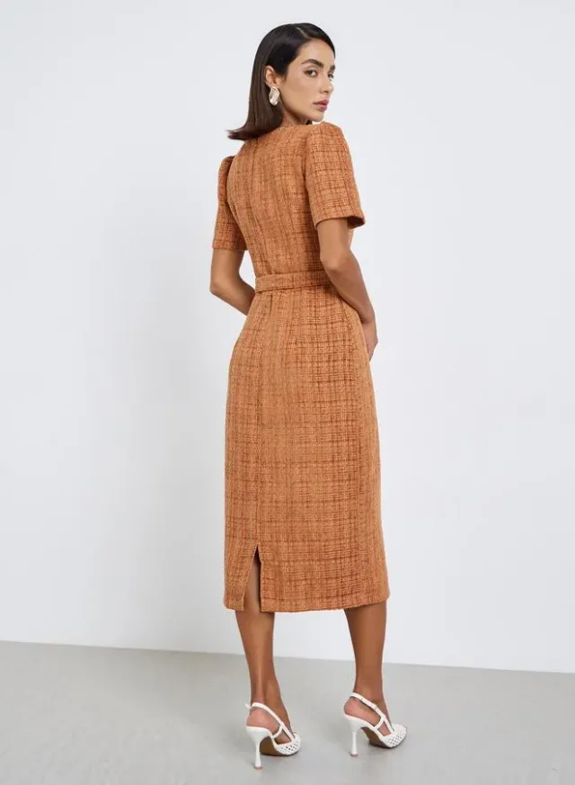 Ruffled Hem Midi Dress – image 5