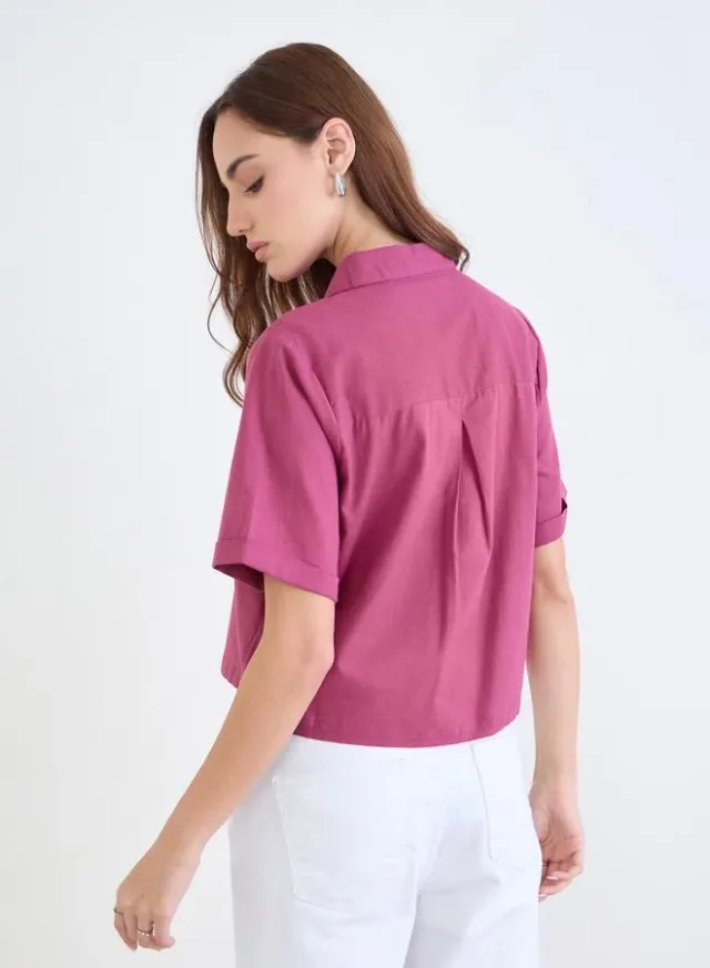 Boxy Dropped Shoulder Shirt – image 4