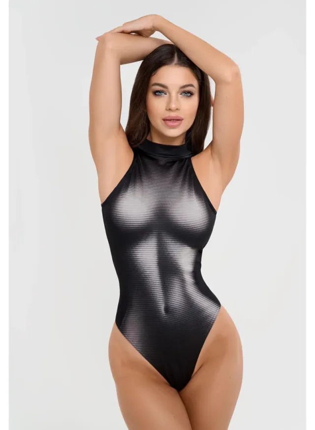 Deep V-Neck Halter Monokini with Adjustable Side Ties for Women – image 5
