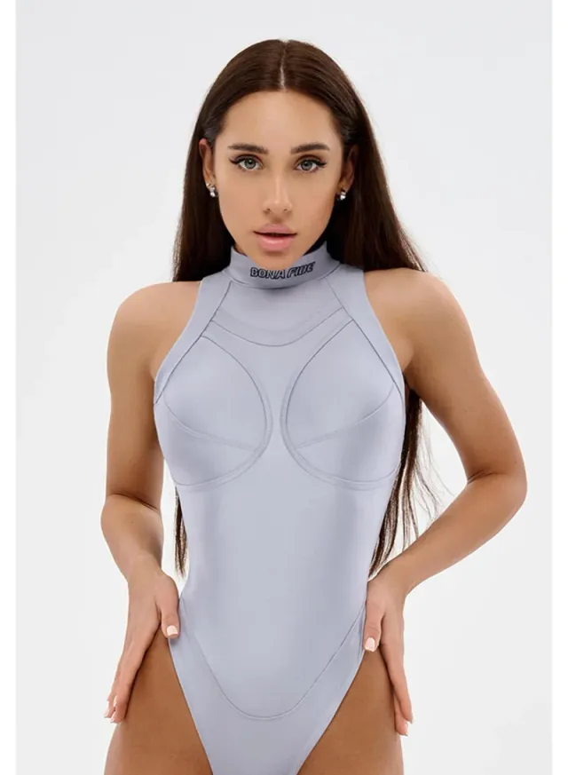 Deep V-Neck Halter Monokini with Adjustable Side Ties for Women – image 4
