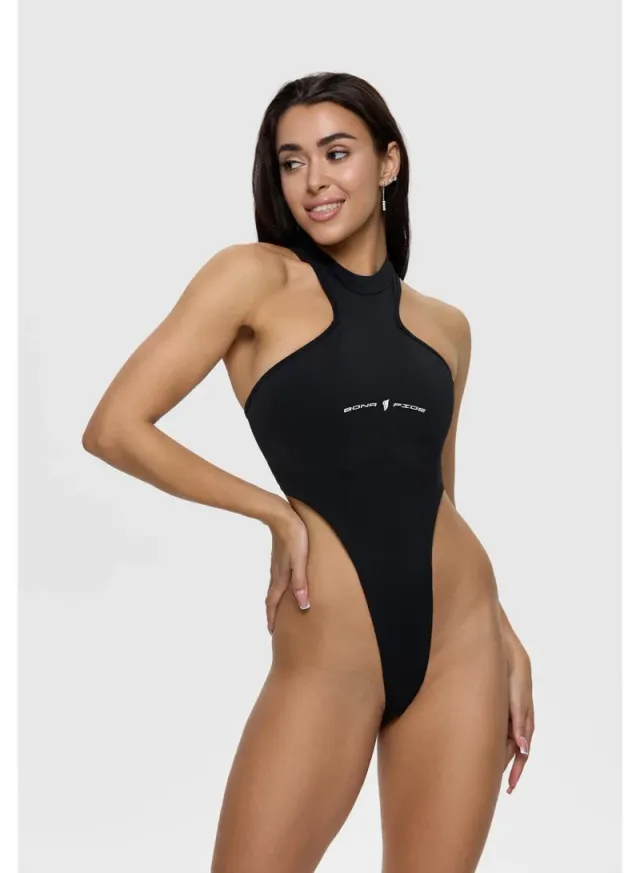 Deep V-Neck Halter Monokini with Adjustable Side Ties for Women – image 5